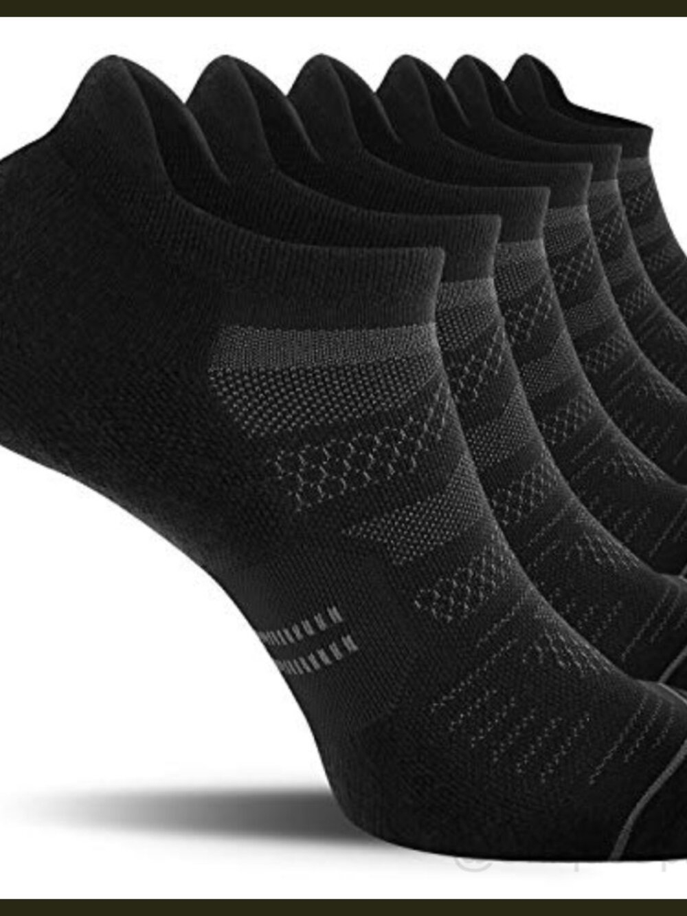 6 Pack Mens Ankle Running Socks Cushioned Athletic Cotton Low Cut
